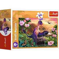 delione dinozauras - TREFL 54 det. mini dėlionė „Dinozaurai“ - 2 nuotrauka