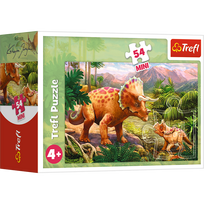 delione dinozauras - TREFL 54 det. mini dėlionė „Dinozaurai“ - 3 nuotrauka