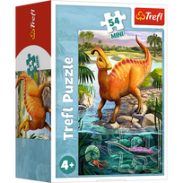 delione dinozauras - TREFL 54 det. mini dėlionė „Dinozaurai“ - 4 nuotrauka