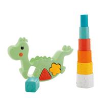 dinozaurai zaislai - CHICCO Lavinamasis žaislas „Dinozauras“ ECO - 3 nuotrauka
