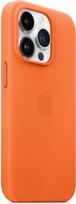 iphone 14 pro deklas odinis - Apple ®®Leather Case with MagSafe iPhone 14 Pro (MPPL3ZM/ A)®® Orange - 5 nuotrauka