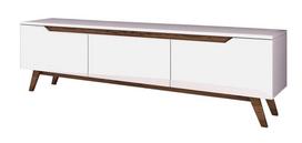 TV staliukas Kalune Design D1, baltas/rudas