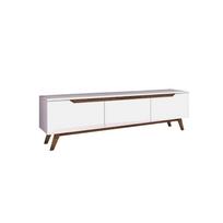 6 sp 180 - TV staliukas Kalune Design D1, baltas/rudas - 3 nuotrauka