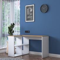 darbo azuolo stalas - Kalune Design Studijų stalas HA113 - 2035. - 6 nuotrauka