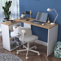 darbo azuolo stalas - Kalune Design Studijų stalas HA113 - 2035. - 8 nuotrauka