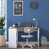 darbo azuolo stalas - Kalune Design Studijų stalas HA113 - 2035. - 10 nuotrauka