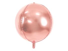 Folinis balionas Ball 40 cm, auskinis/rožinis