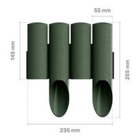 apsaugine uztvara - Tvorelė Garden Center, 2300 mm x 55 mm x 255 mm, žalia, 10 vnt. - 2 nuotrauka