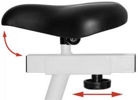 dviratinis treniruoklia - Christopeit Crosstrainer CT4 White/Black (Balta/Juoda) - 6 nuotrauka