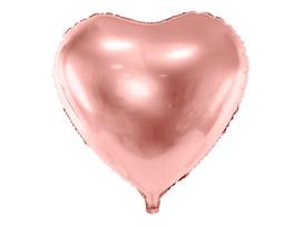 Folinis balionas Heart 61 cm, auskinis/rožinis