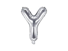 Folinis balionas Raidė "Y" 35 cm, sidabrinis