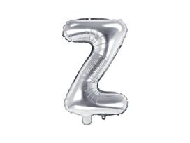 Folinis balionas Raidė "Z" 35 cm, sidabrinis