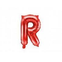Folinis balionas Raidė "R" 35 cm, raudonas