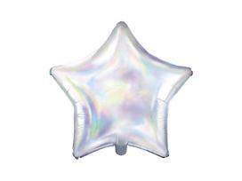 Folinis balionas Star 48 cm, sidabrinis