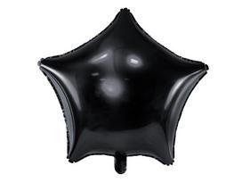 Folinis balionas Star 48 cm, juodas