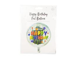 Folinis balionas Happy Birthday, 45 cm