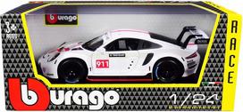 porsche modeliukai -  Bburago Porsche 911 RSR 18-28013, balta - 3 nuotrauka