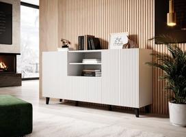 komoda 150 - Komoda Cama Meble Pafos KOM150 BI, balta, 150 x 42 x 82 cm - 3 nuotrauka