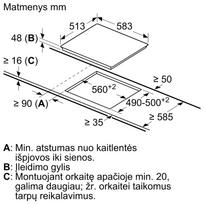 imontuojamos kaitlentes elektrines - Bosch PKE645FP2E - 5 nuotrauka