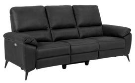 Sofa Actona Rana, juoda/pilka, 96 x 215 x 102 cm