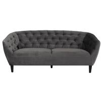kauciukmedis - Sofa Actona Ria, tamsiai pilka, 191 x 84 x 78 cm - 3 nuotrauka
