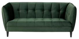 Sofa Actona Jonna 2.5-Seater, juoda/žalia, 182 x 82 x 80 cm