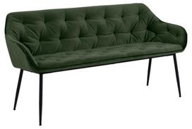 Sofa Actona Brooke VIC 68AC, juoda/žalia, 167 x 57 x 84.5 cm