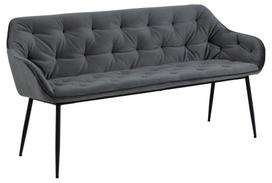 Sofa Actona Brooke VIC 28, juoda/tamsiai pilka, 167 x 57 x 84.5 cm