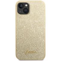 Guess "GUHCP14MHGGSHD Glitter Flakes Metal Logo Case iPhone 14 Plus" Gold