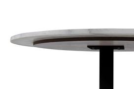 marmurinis stalas - Valgomojo stalas Actona Tarifa Guangxi, baltas/juodas, 1100 mm x 1100 mm x 750 mm - 5 nuotrauka