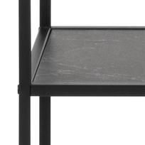 juoda knygu lentyna - Spintelė Actona Infinity Bookcase, juoda, 72 cm x 32 cm x 170 cm - 4 nuotrauka