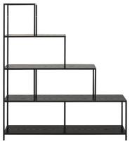 pakabinamos lentynos knygoms - Lentyna Actona Seaford Bookcase, juoda, 135 cm x 35 cm x 150 cm - 2 nuotrauka