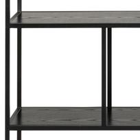 pakabinamos lentynos knygoms - Lentyna Actona Seaford Bookcase, juoda, 135 cm x 35 cm x 150 cm - 5 nuotrauka