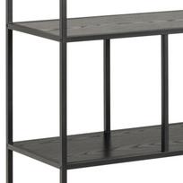 pakabinamos lentynos knygoms - Lentyna Actona Seaford Bookcase, juoda, 135 cm x 35 cm x 150 cm - 6 nuotrauka