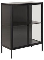 Vitrina Actona Newcastle, juoda, 80 cm x 40 cm x 98.7 cm