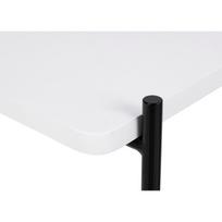 balta knygu lentyna - Lentyna Actona Pascal, balta/juoda, 25 cm x 60 cm x 75 cm - 4 nuotrauka