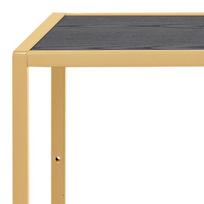 juoda knygu lentyna - Lentyna Actona Seaford Bookcase, aukso/juoda, 114 cm x 35 cm x 78 cm - 5 nuotrauka