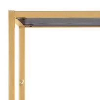 185 - Lentyna Actona Bookcase 88159, aukso/juoda, 77 cm x 35 cm x 185 cm - 4 nuotrauka