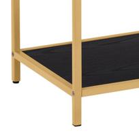 185 - Lentyna Actona Bookcase 88159, aukso/juoda, 77 cm x 35 cm x 185 cm - 7 nuotrauka