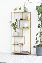185 - Lentyna Actona Bookcase 88159, aukso/juoda, 77 cm x 35 cm x 185 cm - 8 nuotrauka