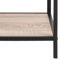 azuolas sonoma lentyna - Lentyna Actona Seaford Bookcase, juoda/ąžuolo, 77 cm x 35 cm x 185 cm - 5 nuotrauka