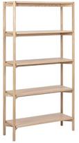 Lentyna Actona Braidwood Bookcase, balta/ąžuolo, 30 cm x 86 cm x 160 cm
