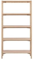 azuolo faneruote - Lentyna Actona Braidwood Bookcase, balta/ąžuolo, 30 cm x 86 cm x 160 cm - 2 nuotrauka