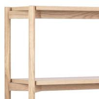 azuolo faneruote - Lentyna Actona Braidwood Bookcase, balta/ąžuolo, 30 cm x 86 cm x 160 cm - 8 nuotrauka