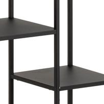 juoda knygu lentyna - Lentyna Actona Newcastle 61784, juoda, 30 cm x 79.5 cm x 165 cm - 3 nuotrauka