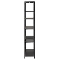 juoda knygu lentyna - Lentyna Actona Newcastle 61784, juoda, 30 cm x 79.5 cm x 165 cm - 4 nuotrauka