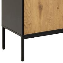 komoda 160 - Spintelė Actona Seaford Sideboard, juoda/ąžuolo, 160 cm x 40 cm x 80 cm - 8 nuotrauka