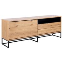 komoda indauja - Komoda Actona Dalarna 62016, ruda, 45 cm x 197.8 cm x 75.8 cm - 2 nuotrauka