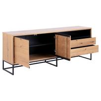komoda indauja - Komoda Actona Dalarna 62016, ruda, 45 cm x 197.8 cm x 75.8 cm - 3 nuotrauka