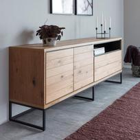 komoda indauja - Komoda Actona Dalarna 62016, ruda, 45 cm x 197.8 cm x 75.8 cm - 5 nuotrauka